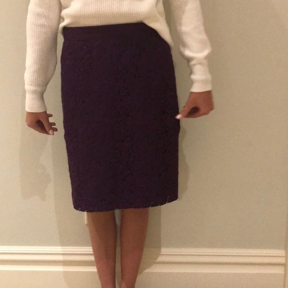 Jcrew purple skirt